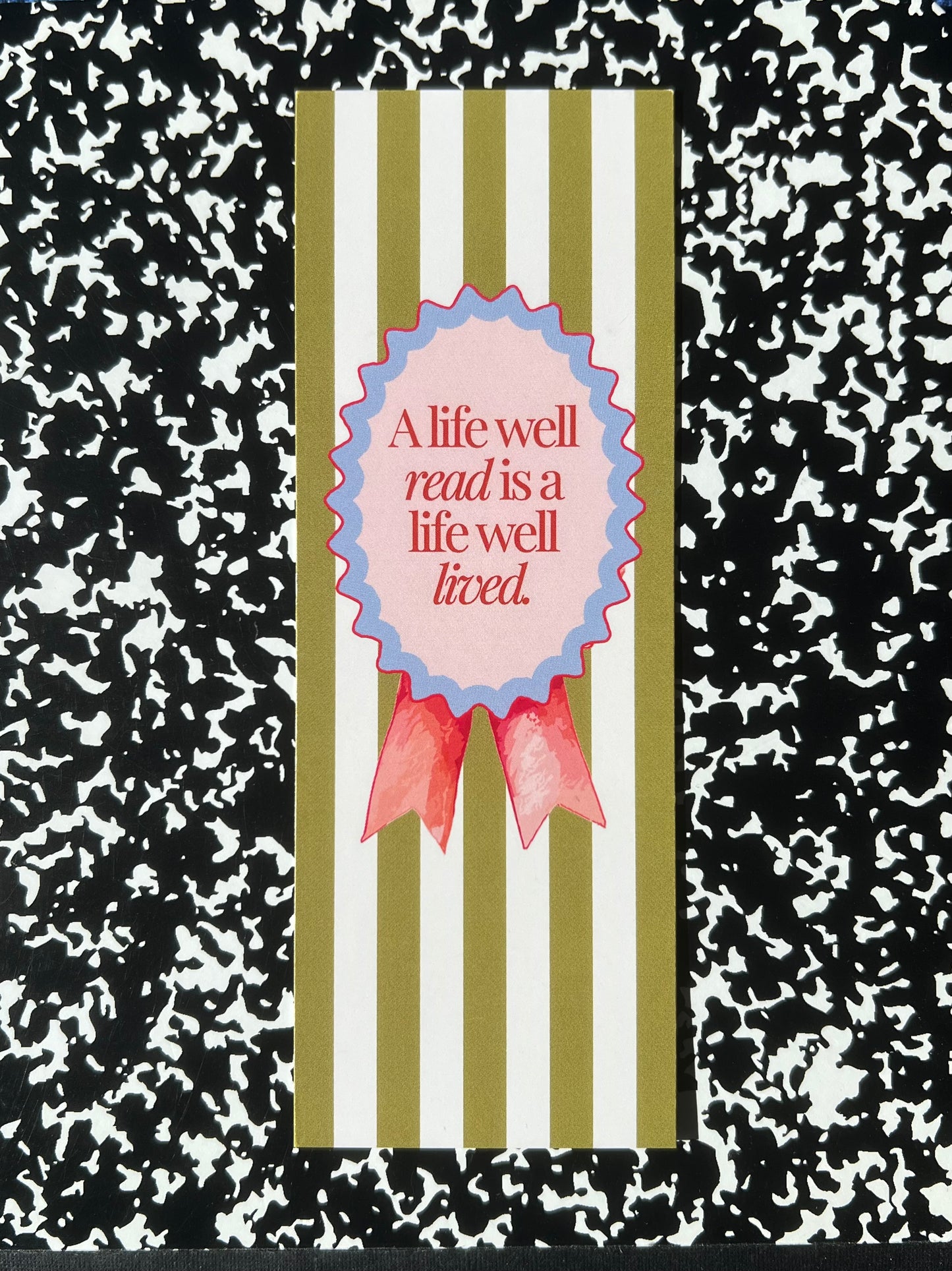Live Well Bookmark