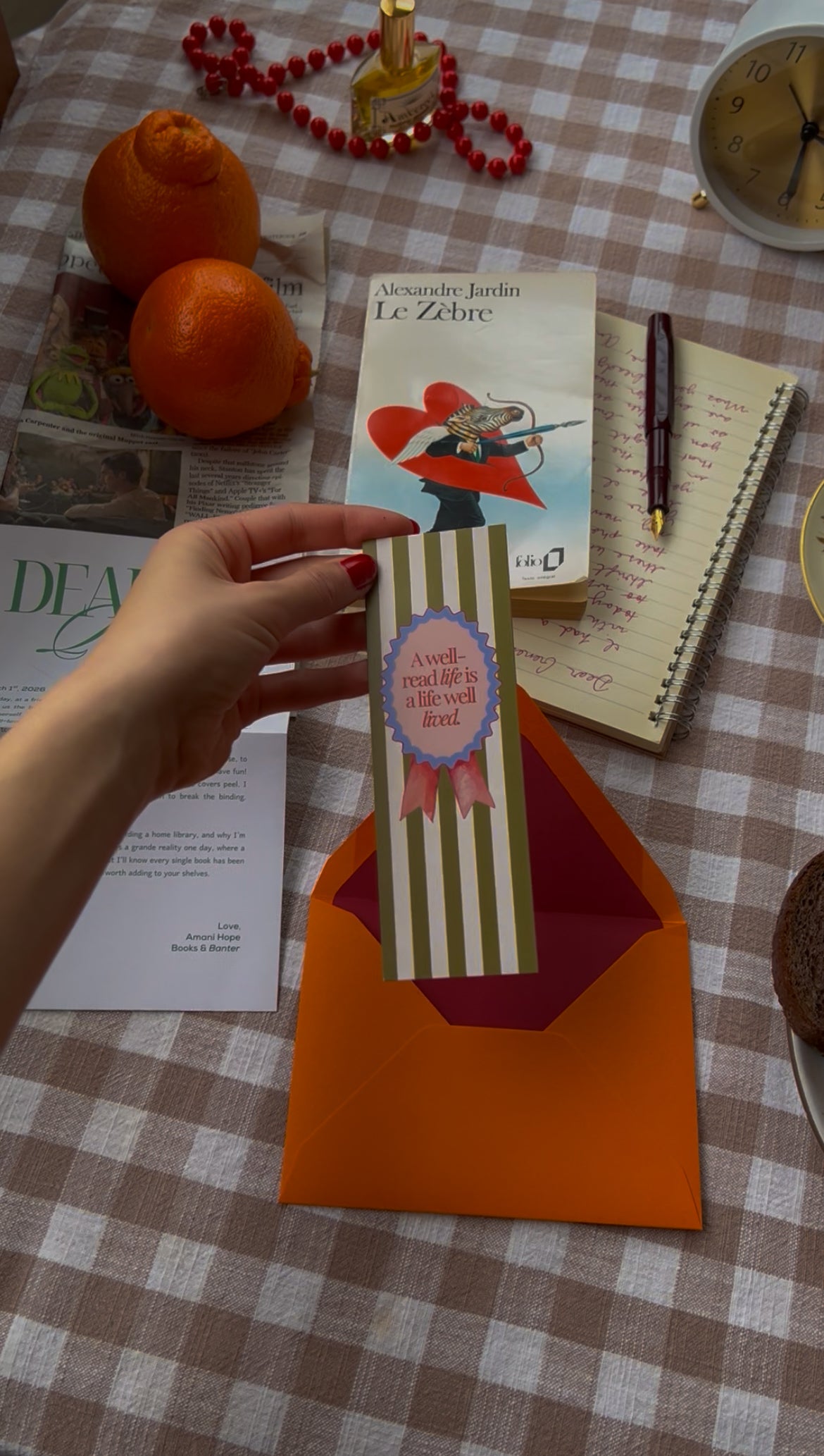 Live Well Bookmark